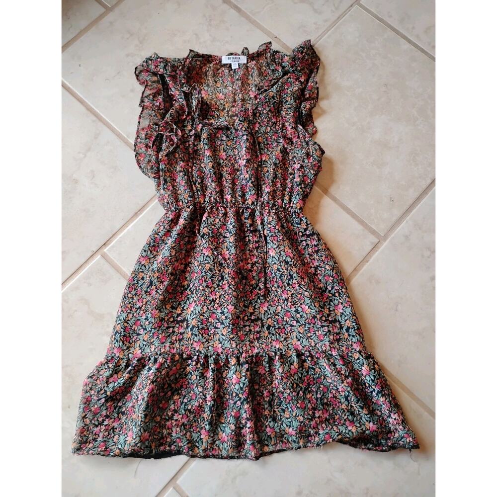 BB Dakota by Steve Madden | Women XS | Darcy Chiffon Floral knee Tiered Dress